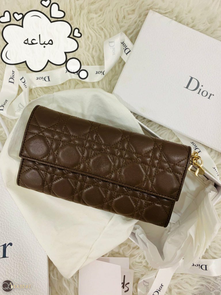 جنطة ديور والت اند تشين بني برغندي