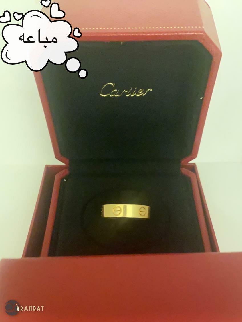 خاتم كارتير لوف قولد العريض