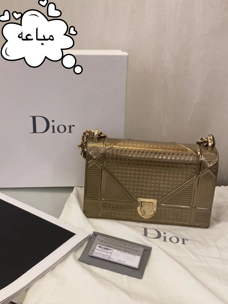 جنطة ديوراما ذهبي قولد ميديم وسط