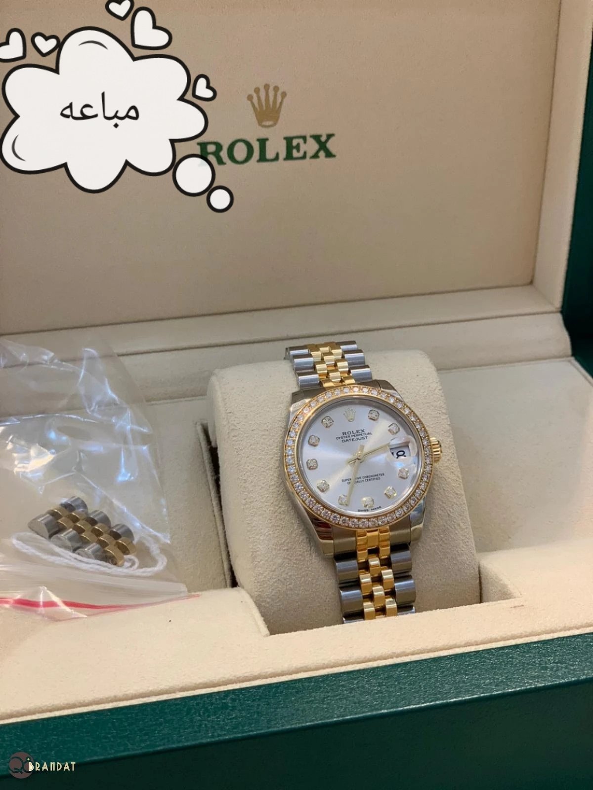 ساعه رولكس مينا سلفر