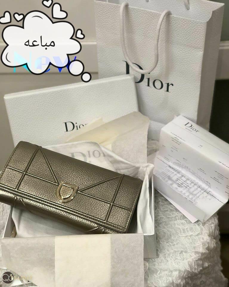 جنطة ديور ذهبي نحاسي