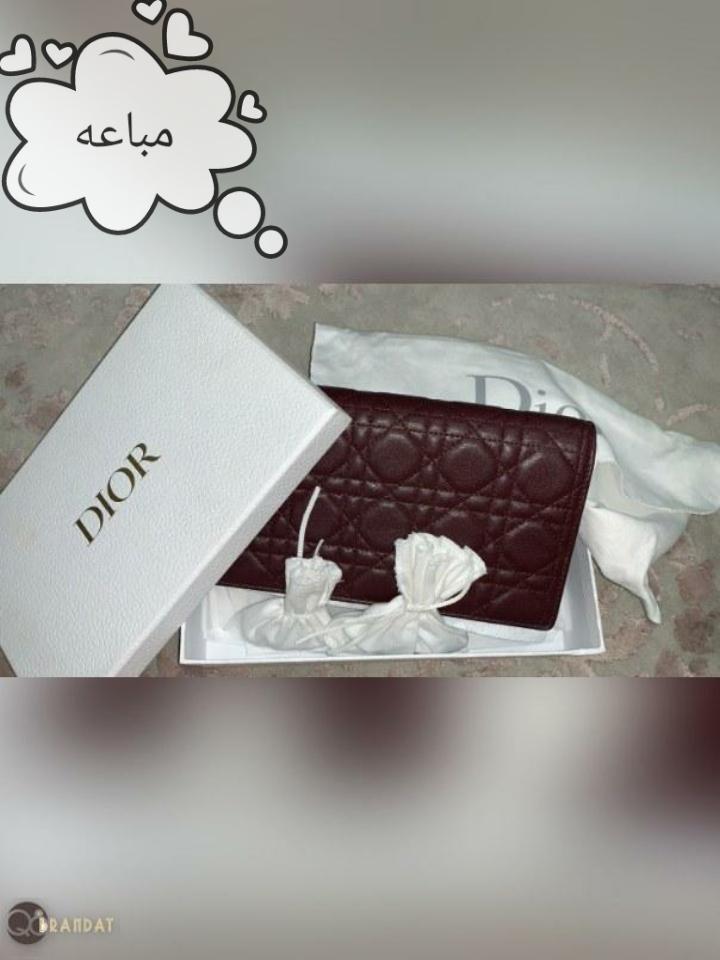 جنطة ديور والت اند تشين عنابي وسط ميديم